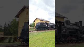 Čtyřkolák 4342186 v Chrášťanech dampflok train vlak steam [upl. by Yarled]