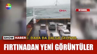 Arabalı vapur fırtınaya yakalandı [upl. by Yraunaj]