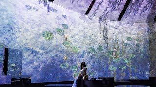 Take a look inside the new immersive Monet exhibit in Toronto [upl. by Orgell]