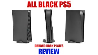 Dbrand Dark Plates Playstation 5 Review  How to Make Your PS5 All Black with Matte Faceplates [upl. by Dworman]