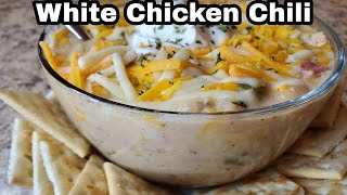 White Chicken Chili easydinner [upl. by Nnylaf]