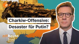 UkraineErfolg bei Charkiw Russlands Armee droht Umfassung  Militärexperte Lange bei ZDFheute live [upl. by Vigor599]