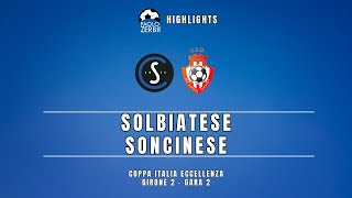 HIGHLIGHTS Coppa Italia Eccellenza 2324  Solbiatese  Soncinese [upl. by Aerbma160]