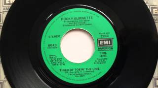 Tired Of Toein The Line  Rocky Burnette  1980 Vinyl 45RPM [upl. by Healy]