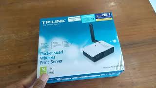 Unboxing TP Link Pocket Sized Wireless Print Server TLWPS510U [upl. by Yeznil]