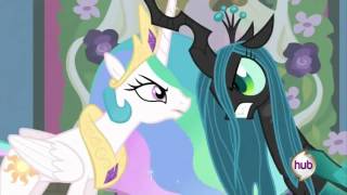 A Canterlot Wedding  Celestia Fights Queen Chrysalis [upl. by Grete282]