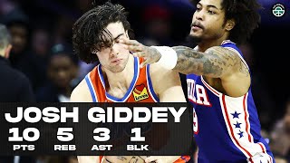 JOSH GIDDEY DROPS 10PTS vs 76ERS FULL HIGHLIGHTS [upl. by Elleuqar]