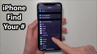 How to Find Your Phone Number iPhone 11 [upl. by Kcirddahc]