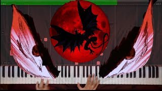 Piano Solo Crybaby  Devilman Crybaby OST  Synthesia Tutorial [upl. by Orthman]