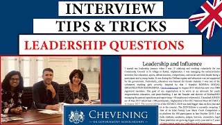 CHEVENING SCHOLARSHIP INTERVIEW Questions based on Leadership and Influence Essay  Complete Course [upl. by Zetnwahs]