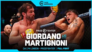 CRAZY GUILLOTINE CHOKE  Alessandro Giordano vs Michele Martignoni  FULL FIGHT  CW 174 London [upl. by Reyam]