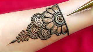 Very beautiful stylish mehndi design  easy arabic mehndi  mehandi design  mehndi design  Mehndi [upl. by Nodarse]