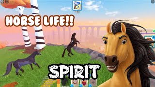 SPIRIT HORSE LIFE Roblox [upl. by Baskett]