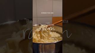 Trying buldak carbonara ramen for the first time dinnerforone [upl. by Clio]