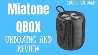 Small and Might Portable Speaker Review  Miatone QBOX [upl. by Crescen]