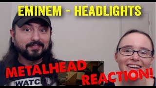 Headlights  Eminem REACTION by metalheads [upl. by Lellih]