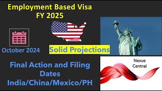 OCTOBER 2024 USCIS VISA BULLETIN India  China  Mexico PH uscis eb1 eb2 eb3visa ebniw [upl. by Morganne]