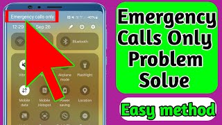 How To Fix Emergency Calls Only Problem New amp Easy Method [upl. by Patsis]