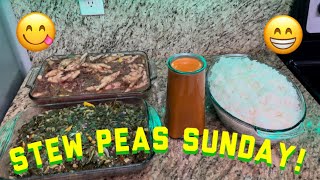 This Sunday I made stew peascollard greensricehomemade carrot juice🤤😁😋 [upl. by Mossolb]