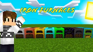 IRON FURNACES ADDONMelhor addon do Iron Furnaces para Minecraft Bedrock [upl. by Faucher897]