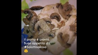 Petto di pollo ai funghi con finta besciamella ricetta di Anna Colella [upl. by Sirej]