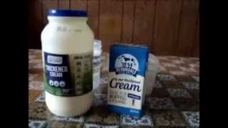 Makeing butter Fresh Vs Shelf Stable cream [upl. by Ennoved]