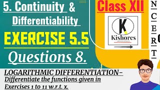 Exercise 55 Q8 Class 12 Maths  differentiation  maths [upl. by Marcel]