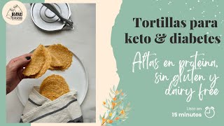 🌮 TORTILLAS KETO GLUTEN FREE ALTAS EN PROTEINA  TORTILLAS DAIRY FREE SIN HUEVO  Manu Echeverri [upl. by Konikow640]