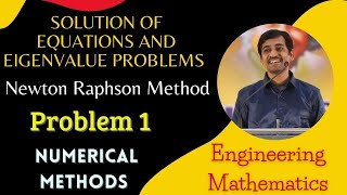 Newton Raphson method Problem 1 Numerical Methods Engineering Mathematics [upl. by Pepin]