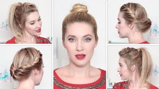 Coiffures pour tous les jours ✿ Chignon cheveux mi long simples et rapides [upl. by Manheim68]