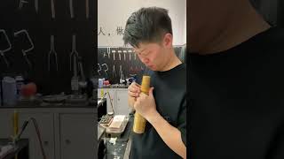 Wow beautiful 24k gold bracelet is made 🔥🔨 shorts gold viral video wow jewellry jewelry [upl. by Ynneg]