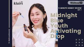 mailovesbeauty92 Nghĩ Gì Về Klairs Midnight Blue Youth Activating Drop  5Minute Honest Review [upl. by Essej68]