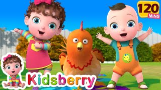 One Two Buckle My Shoe  More Nursery Rhymes amp Baby Songs  Kidsberry [upl. by Jump501]