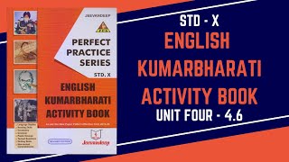 UNIT 4  46  STD X  Jeevandeep English PPS Activity Book Answers [upl. by Atat]