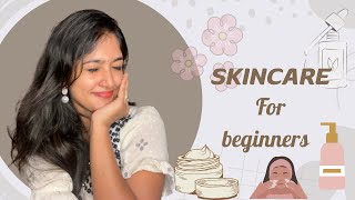 SKINCARE FOR BEGINNERS 💆🏼‍♀️ fyp trend skincare begginers routines [upl. by Akalam]