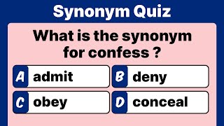 Synonym Quiz  English Grammar  Can you answer all [upl. by Karolina]