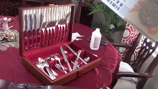 Few Vintage Silver Plate Flatware Box Flips Pt 1 [upl. by Ylle633]