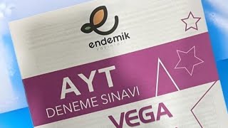 Endemik yayınları Vega Ayt deneme sınavı cevap anahtarı [upl. by Kcirdaed]