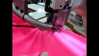 Flatlock stitch machine video [upl. by Silvio531]