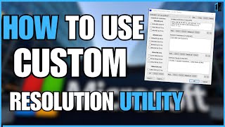 FOR PC USERS How to use Custom Resolution Utility CRU [upl. by Vallie]