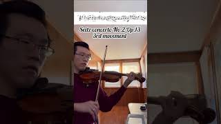 Seitz Violin Concerto No2 3rd movement part 1 [upl. by Pallaten]