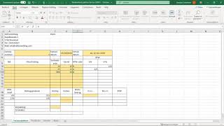 Factuursjabloon in Excel [upl. by Milak]