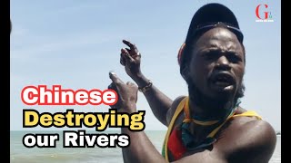 Chinese abusing our Rivers in The Gambia [upl. by Willcox]