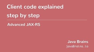 Advanced JAXRS 15  Client Code Explained Step By Step [upl. by Roi]