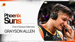 Grayson Allen End of Season Interview  Phoenix Suns [upl. by Jeremy935]