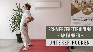 Schmerzfreitraining für Anfänger  Unterer Rücken [upl. by Atineb]