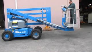 Genie Z4522 Articulated Boom Lift Aerial Manlift Electric 45’ High [upl. by Ocisnarf]