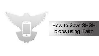 How to save SHSH blobs with iFaith  iPhone Hacks [upl. by Epoh]