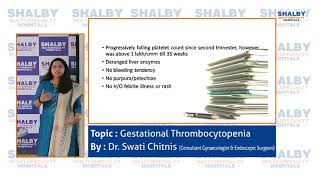 Gestational Thrombocytopenia OR Low Platelet Count During Pregnancy  Shalby Hospitals [upl. by Kabab]