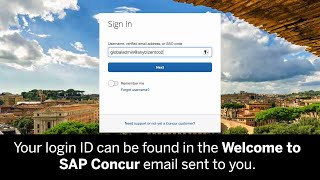 Logging in to SAP Concur and Changing Your Password [upl. by Philippine]